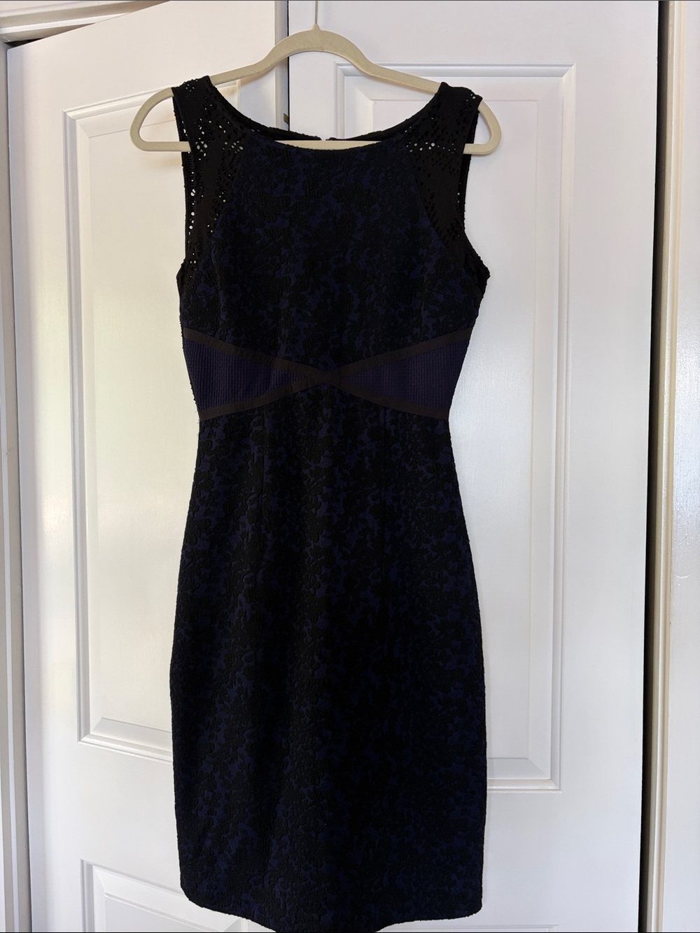 Anthropologie Moulinette Soeurs Black Navy Lace Midi Dress